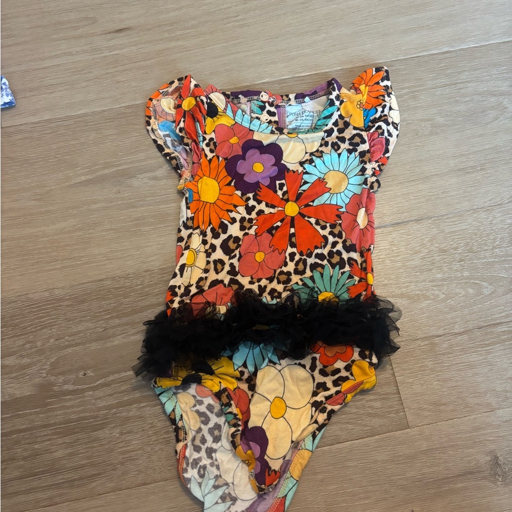 Posh Peanut moonbeam tulle bodysuit